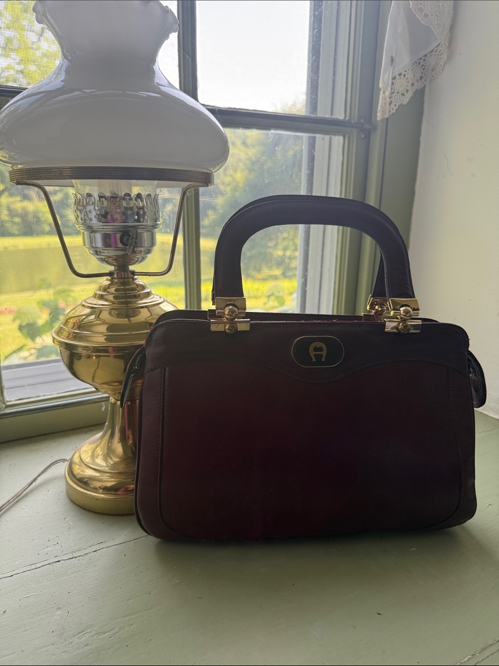 Vintage Etienne Aigner Structured Top-Handle Women’s Bag & Wallet - Picture 5 of 16